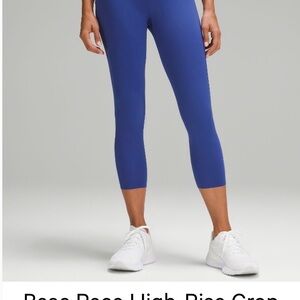Lululemon Athletica Blue Crop Leggings